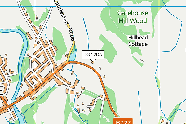 DG7 2DA map - OS VectorMap District (Ordnance Survey)