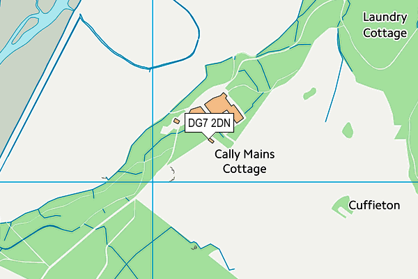 DG7 2DN map - OS VectorMap District (Ordnance Survey)