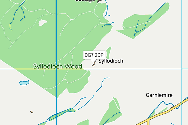 DG7 2DP map - OS VectorMap District (Ordnance Survey)