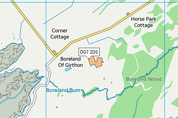 DG7 2DS map - OS VectorMap District (Ordnance Survey)