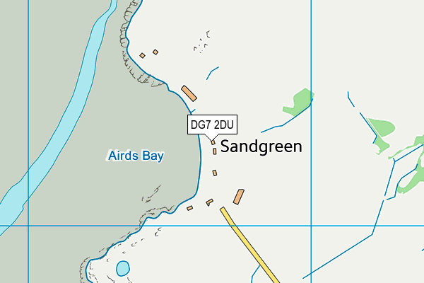 DG7 2DU map - OS VectorMap District (Ordnance Survey)