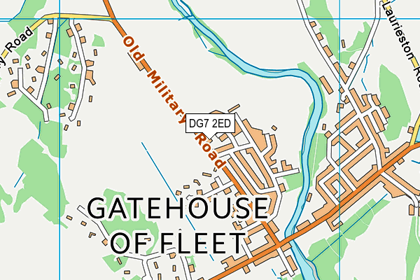 DG7 2ED map - OS VectorMap District (Ordnance Survey)