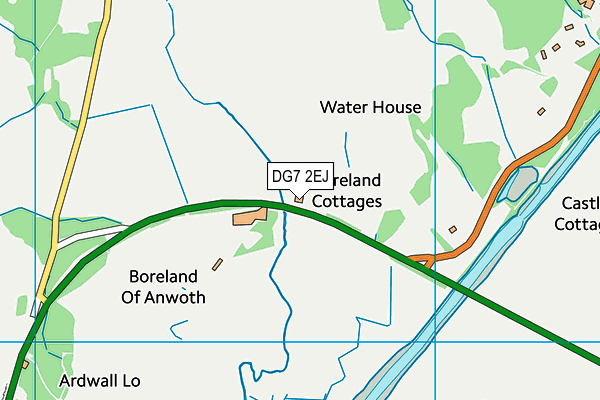 DG7 2EJ map - OS VectorMap District (Ordnance Survey)