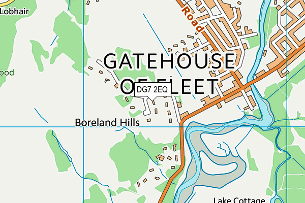 DG7 2EQ map - OS VectorMap District (Ordnance Survey)