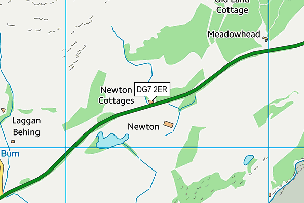 DG7 2ER map - OS VectorMap District (Ordnance Survey)