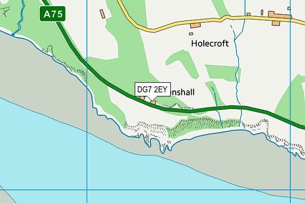 DG7 2EY map - OS VectorMap District (Ordnance Survey)