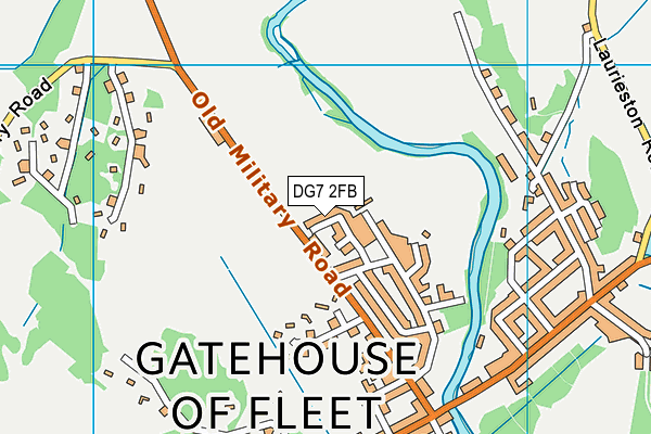 DG7 2FB map - OS VectorMap District (Ordnance Survey)