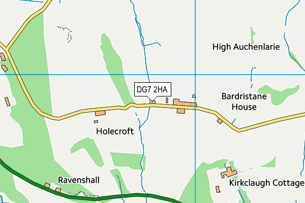 DG7 2HA map - OS VectorMap District (Ordnance Survey)