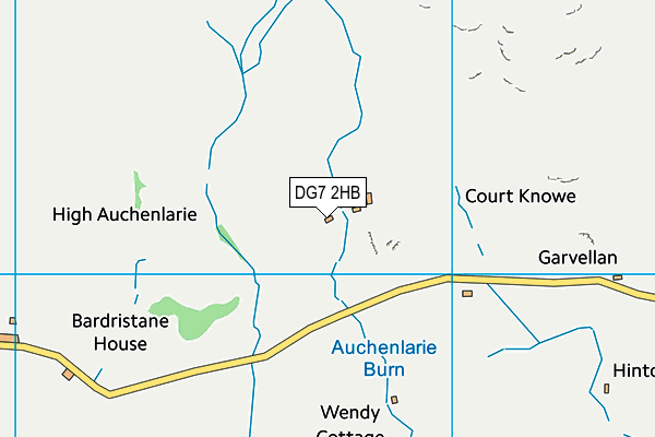 DG7 2HB map - OS VectorMap District (Ordnance Survey)