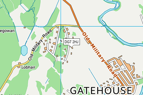 DG7 2HJ map - OS VectorMap District (Ordnance Survey)