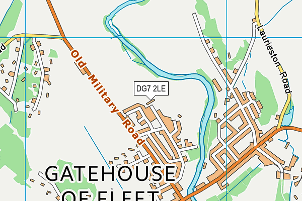 DG7 2LE map - OS VectorMap District (Ordnance Survey)