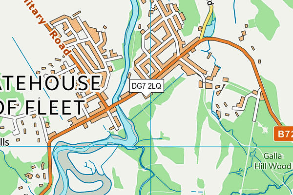 DG7 2LQ map - OS VectorMap District (Ordnance Survey)