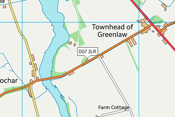 DG7 2LR map - OS VectorMap District (Ordnance Survey)