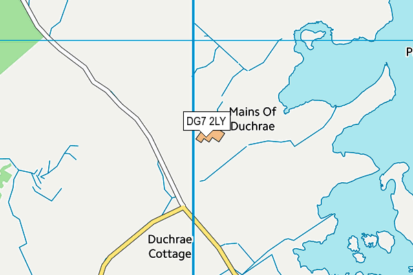 DG7 2LY map - OS VectorMap District (Ordnance Survey)