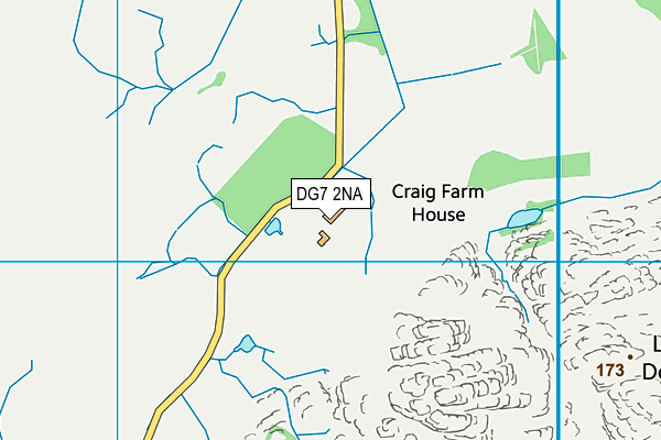 DG7 2NA map - OS VectorMap District (Ordnance Survey)