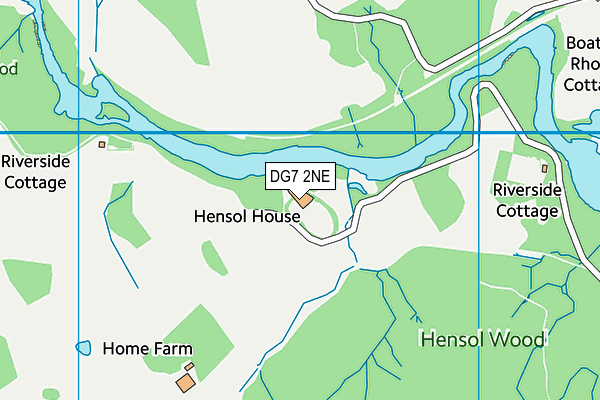 DG7 2NE map - OS VectorMap District (Ordnance Survey)