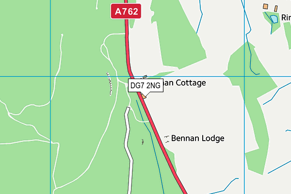 DG7 2NG map - OS VectorMap District (Ordnance Survey)