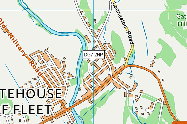 DG7 2NP map - OS VectorMap District (Ordnance Survey)