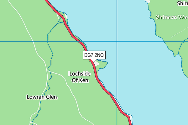 DG7 2NQ map - OS VectorMap District (Ordnance Survey)