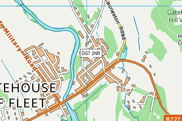 DG7 2NR map - OS VectorMap District (Ordnance Survey)