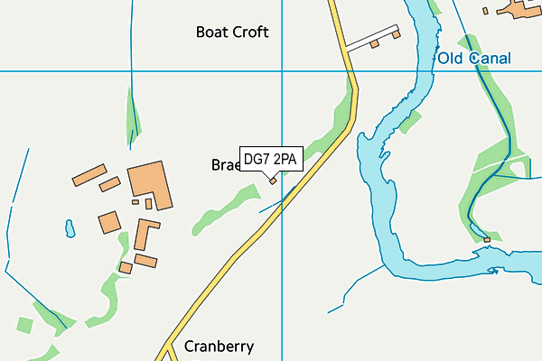 DG7 2PA map - OS VectorMap District (Ordnance Survey)
