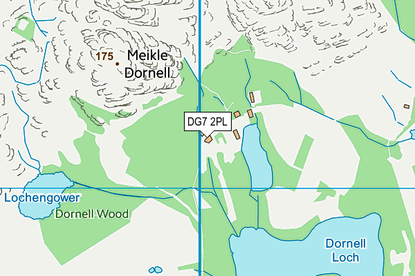 DG7 2PL map - OS VectorMap District (Ordnance Survey)