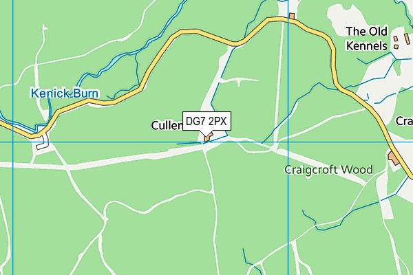 DG7 2PX map - OS VectorMap District (Ordnance Survey)