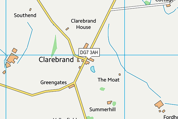 DG7 3AH map - OS VectorMap District (Ordnance Survey)