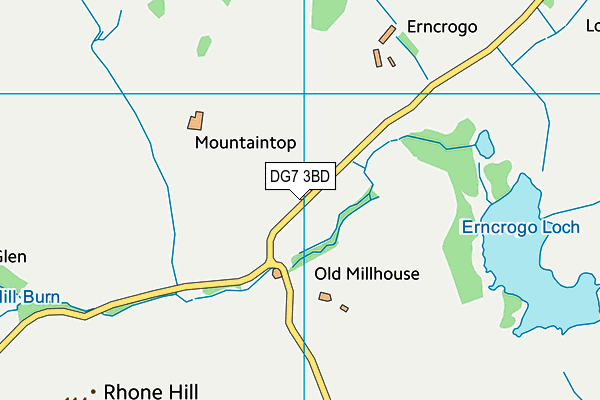 DG7 3BD map - OS VectorMap District (Ordnance Survey)