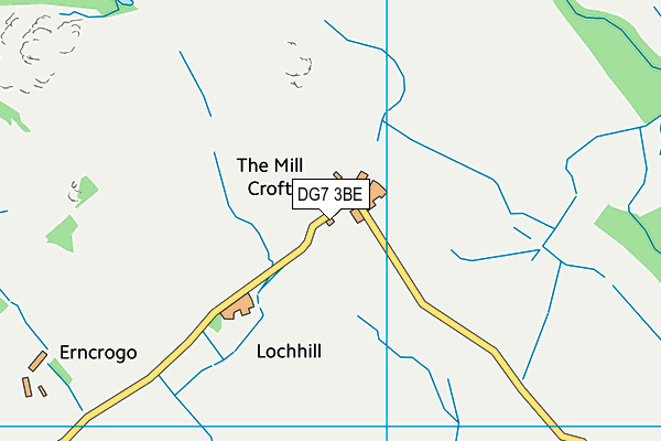 DG7 3BE map - OS VectorMap District (Ordnance Survey)