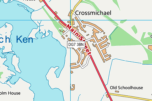 DG7 3BN map - OS VectorMap District (Ordnance Survey)