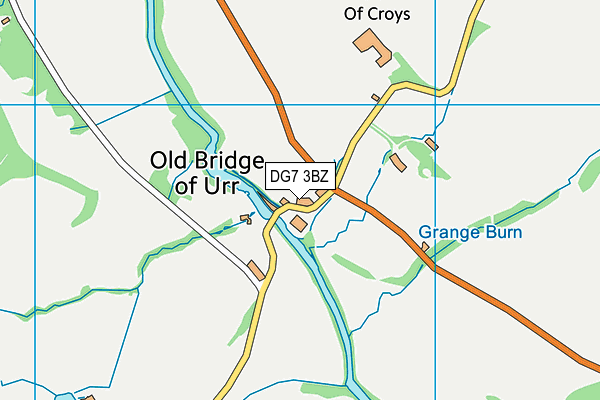 DG7 3BZ map - OS VectorMap District (Ordnance Survey)