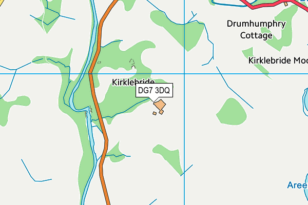 DG7 3DQ map - OS VectorMap District (Ordnance Survey)