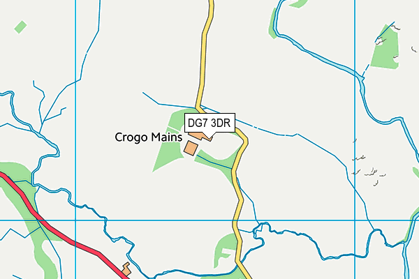 DG7 3DR map - OS VectorMap District (Ordnance Survey)