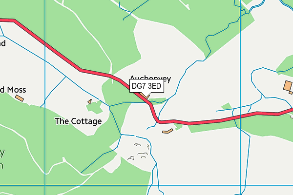 DG7 3ED map - OS VectorMap District (Ordnance Survey)