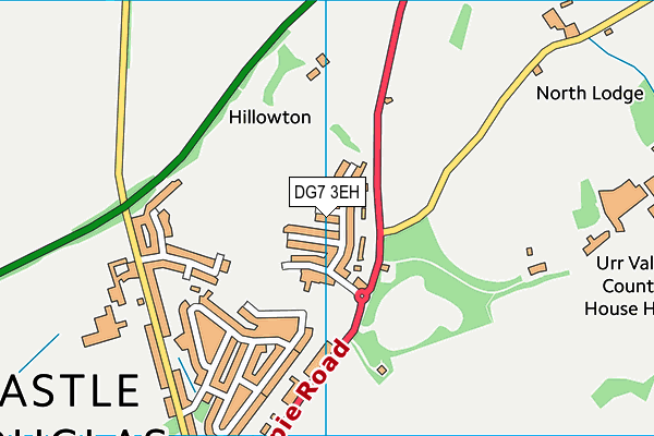 DG7 3EH map - OS VectorMap District (Ordnance Survey)