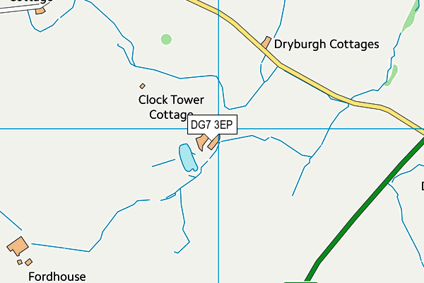 DG7 3EP map - OS VectorMap District (Ordnance Survey)