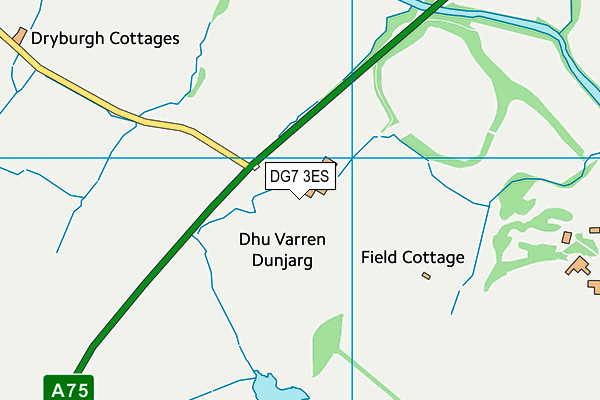 DG7 3ES map - OS VectorMap District (Ordnance Survey)