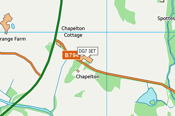 DG7 3ET map - OS VectorMap District (Ordnance Survey)