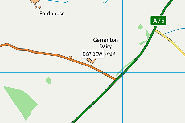 DG7 3EW map - OS VectorMap District (Ordnance Survey)