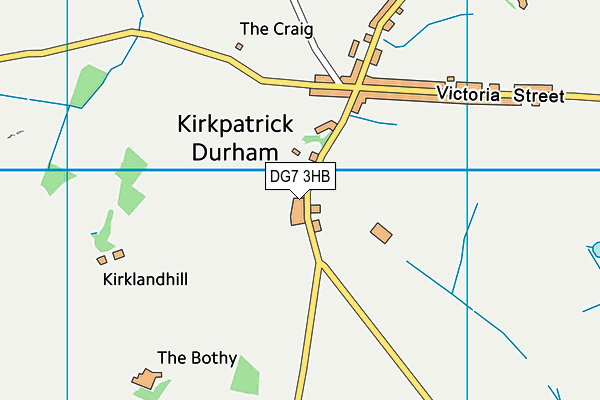 DG7 3HB map - OS VectorMap District (Ordnance Survey)