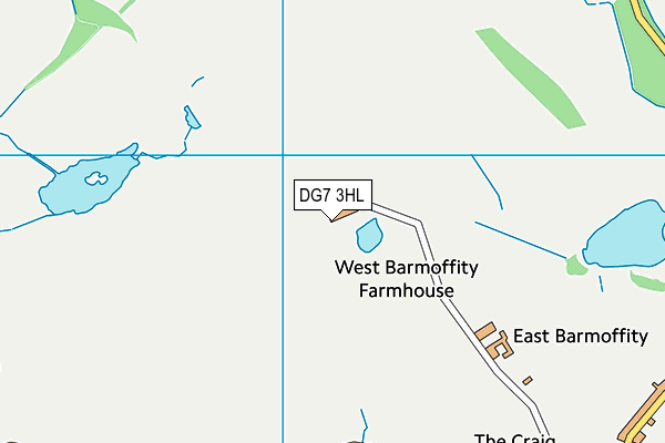 DG7 3HL map - OS VectorMap District (Ordnance Survey)