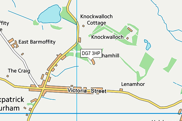 DG7 3HP map - OS VectorMap District (Ordnance Survey)