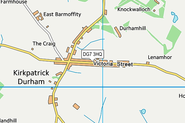 DG7 3HQ map - OS VectorMap District (Ordnance Survey)