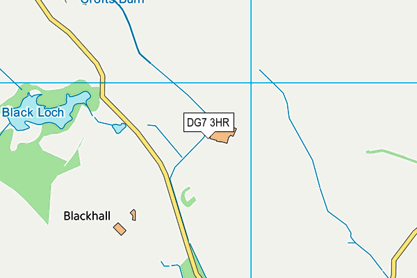 DG7 3HR map - OS VectorMap District (Ordnance Survey)