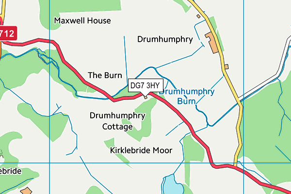 DG7 3HY map - OS VectorMap District (Ordnance Survey)