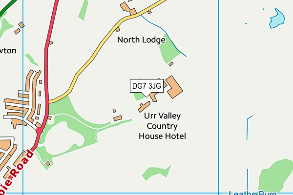 DG7 3JG map - OS VectorMap District (Ordnance Survey)