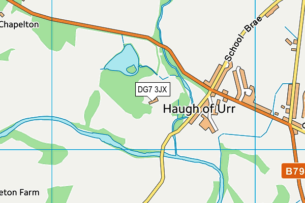 DG7 3JX map - OS VectorMap District (Ordnance Survey)