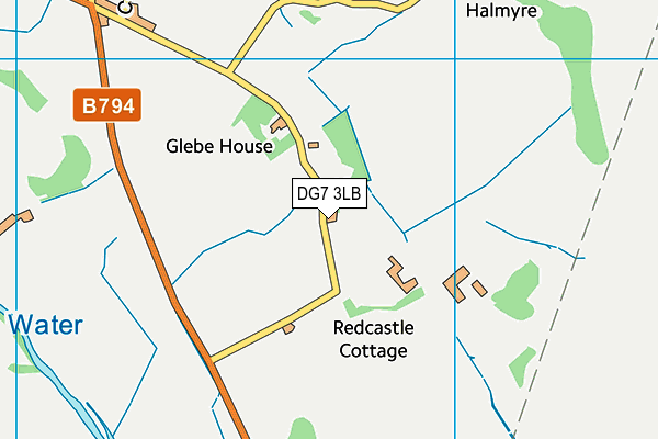 DG7 3LB map - OS VectorMap District (Ordnance Survey)