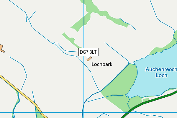 DG7 3LT map - OS VectorMap District (Ordnance Survey)